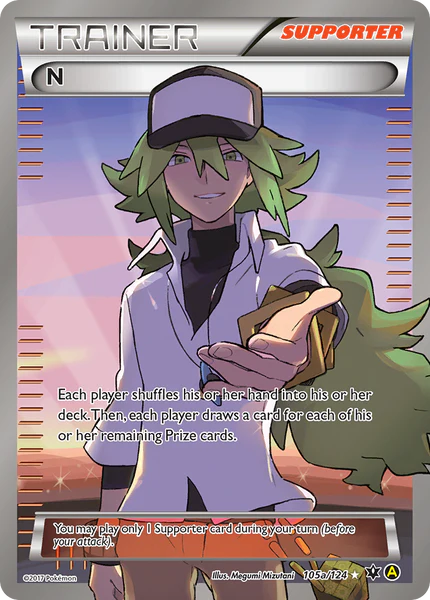 N (Supporter) - 105a/124 - Alternate Art Promos (PR)