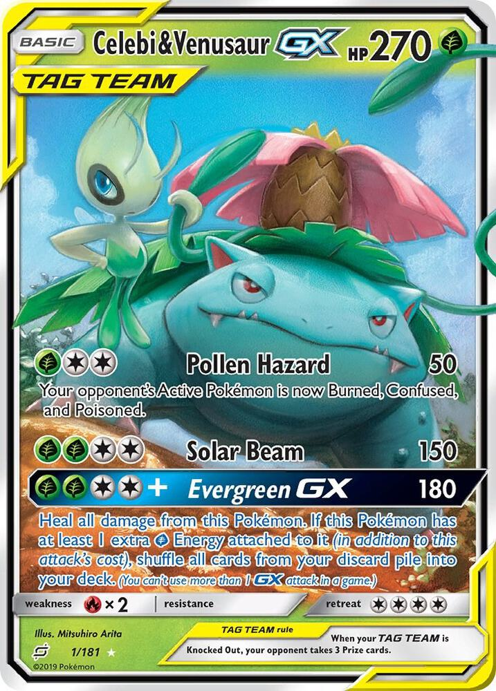 Celebi & Venusaur GX - SM - Team Up (SM9)