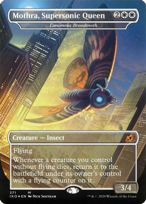 Mothra, Supersonic Queen - Luminous Broodmoth - Ikoria: Lair of Behemoths (IKO)