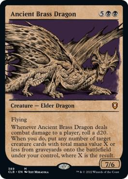 Ancient Brass Dragon (Showcase) - Commander Legends: Battle for Baldur's Gate (CLB)
