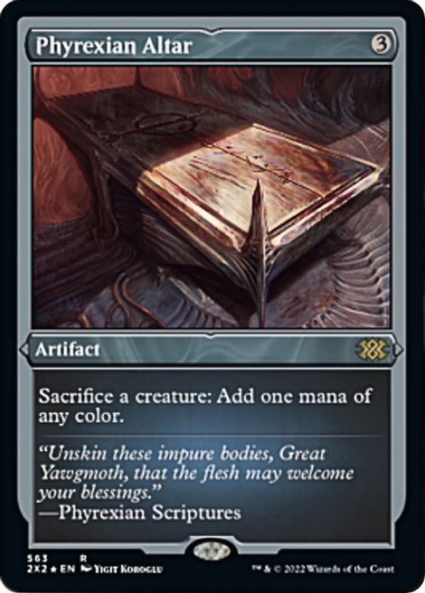 Phyrexian Altar (Foil Etched) - Double Masters 2022 (2X2) Near Mint