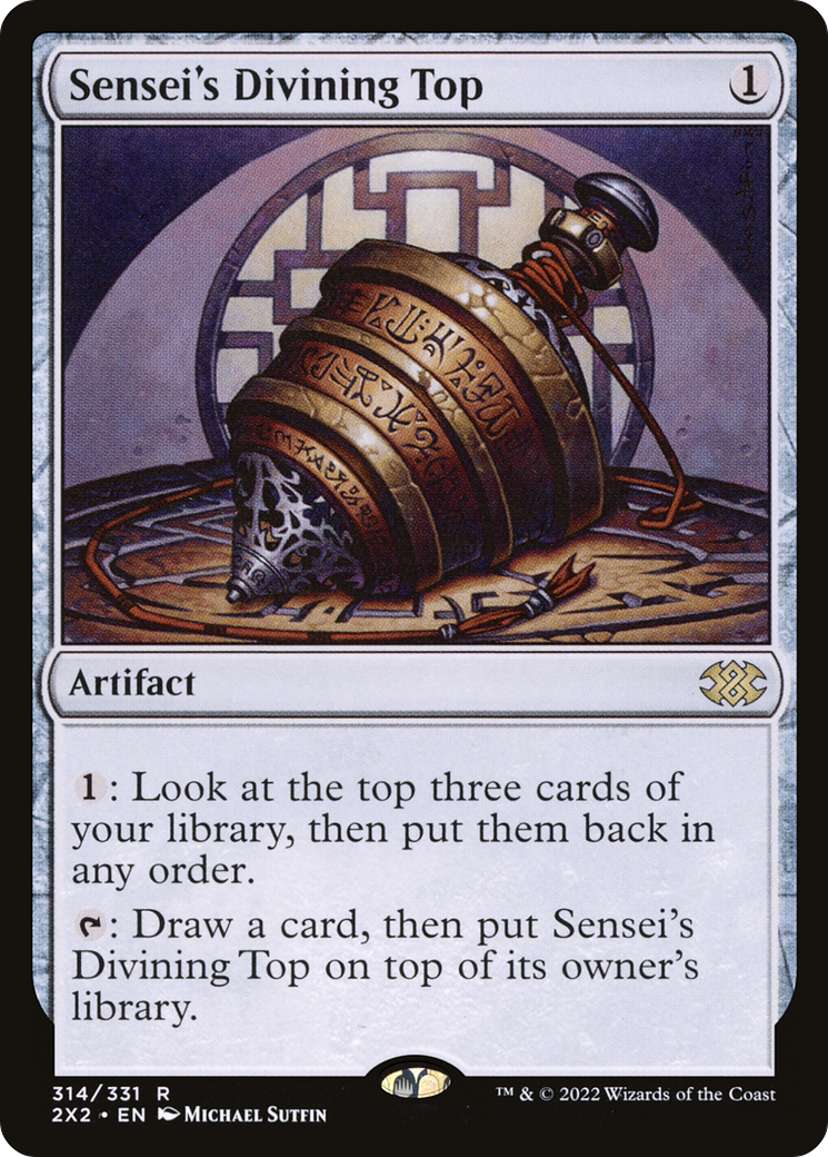 Sensei's Divining Top - Double Masters 2022 (2X2) Near Mint