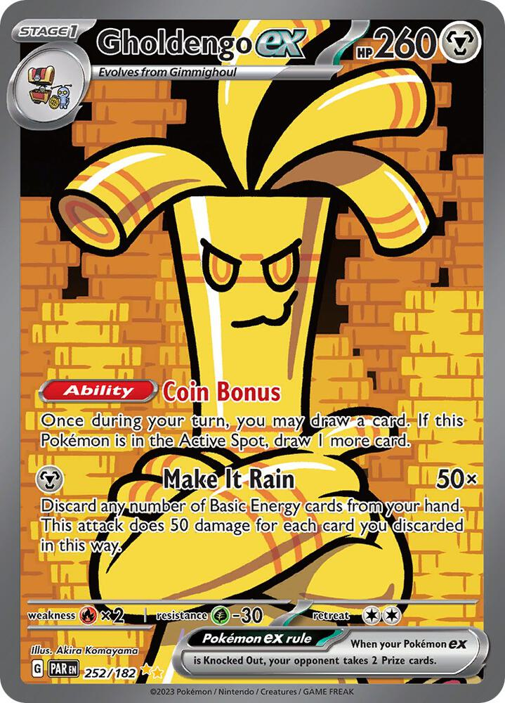 Gholdengo ex - 252/182 - SV04: Paradox Rift (PAR)
