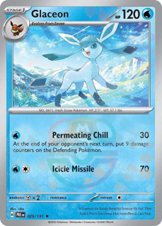 Glaceon (Master Ball Pattern) - SV: Prismatic Evolutions (PRE)