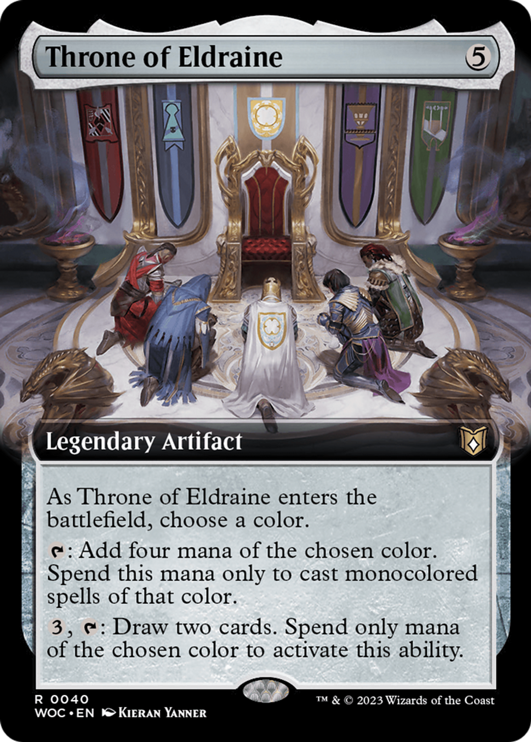 Throne of Eldraine (Extended Art) - Commander: Wilds of Eldraine (WOC)
