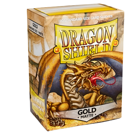 Pochettes Dragon Shield : Or Mat (Boîte de 100)