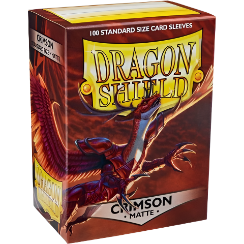 Dragon Shield Sleeves: Crimson Matte (Boîte de 100)
