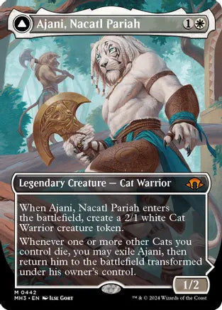 Ajani, Nacatl Pariah (Borderless) (Textured Foil) - Modern Horizons 3