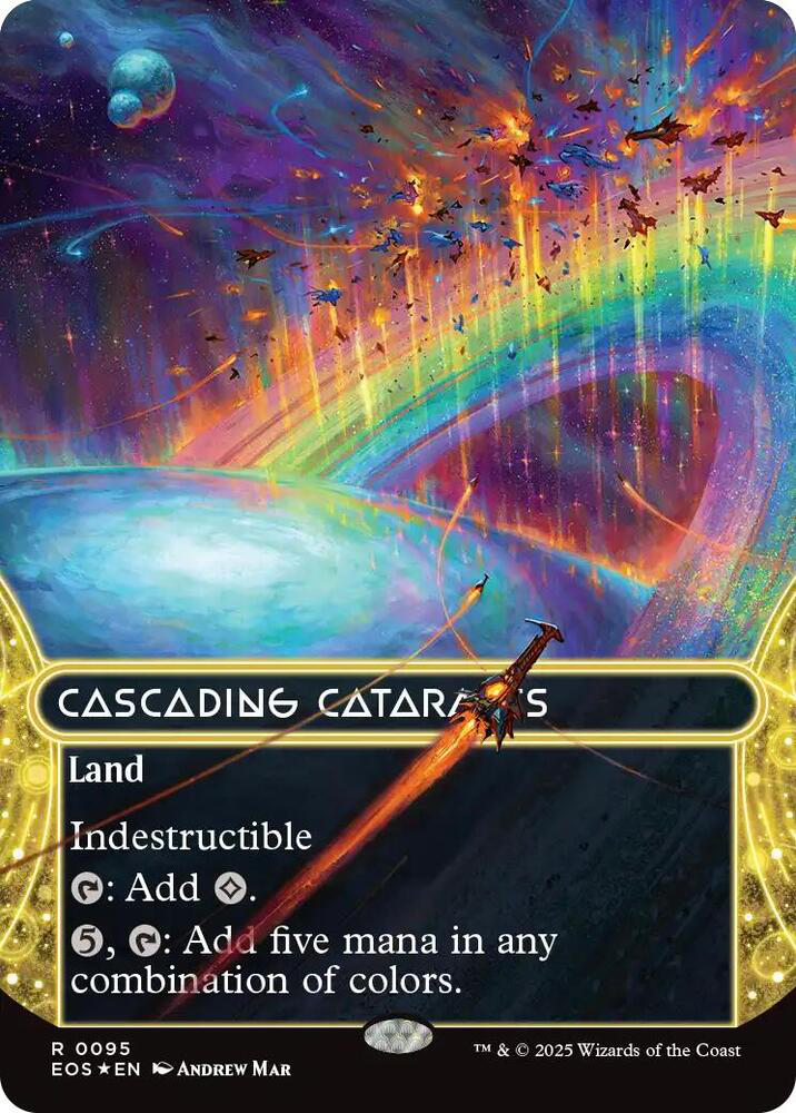 Cascading Cataracts (0095) (Borderless) (Galaxy Foil) - Edge of Eternities: Stellar Sights (EOS)