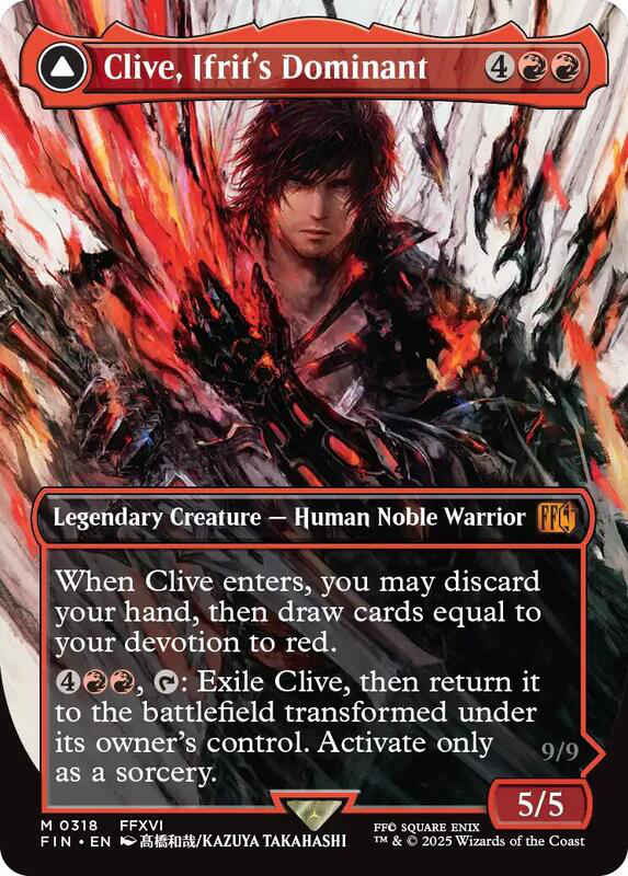 Clive, Ifrit's Dominant (Borderless) (0318) - Final Fantasy (FIN)