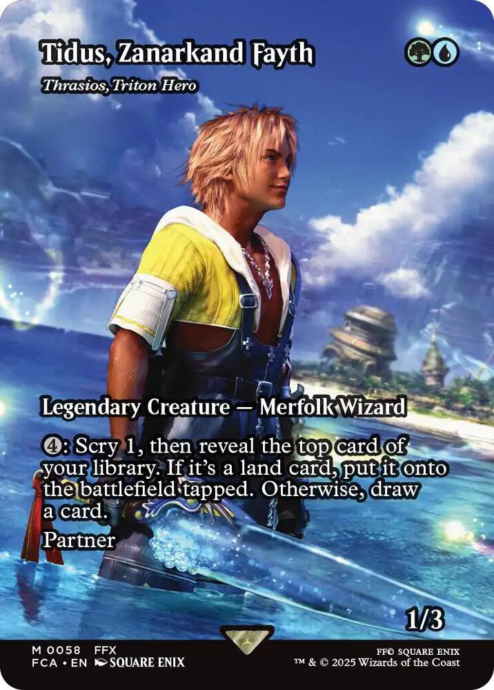 Tidus, Zanarkand Fayth - Thrasios, Triton Hero (Showcase) - Final Fantasy: Through the Ages (FCA)