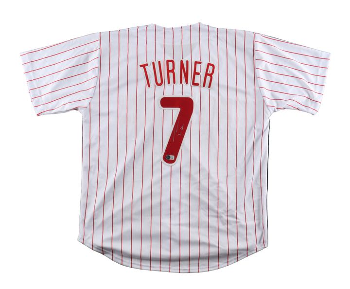 Trea Turner Autographed Signed Jersey (Beckett)