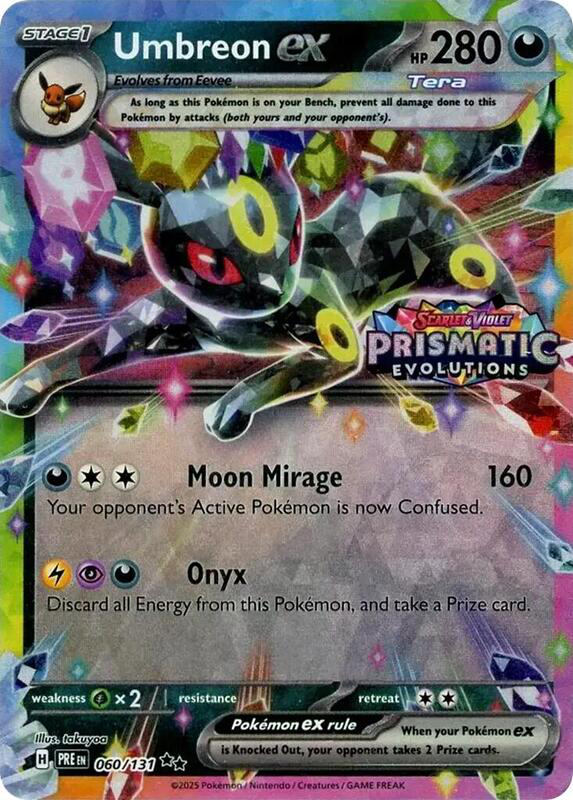 Umbreon ex - 060/131 (Prismatic Evolutions Stamp) - Miscellaneous Cards & Products (MCAP) (Sealed)