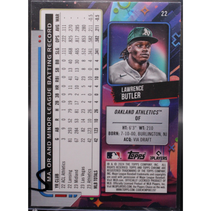 2024 Topps Cosmic - Lawrence Butler 22 - /199