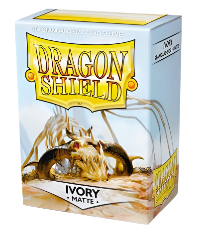 Pochettes Dragon Shield : Ivoire Mat (Boîte de 100)