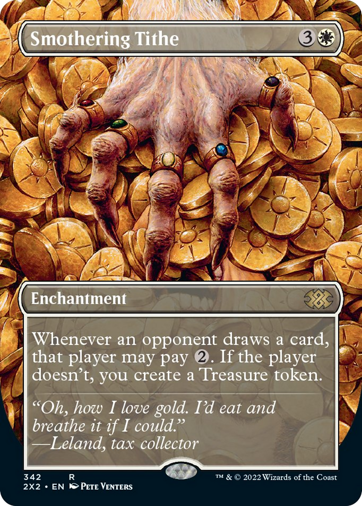 Smothering Tithe (Borderless) - Double Masters 2022 (2X2)