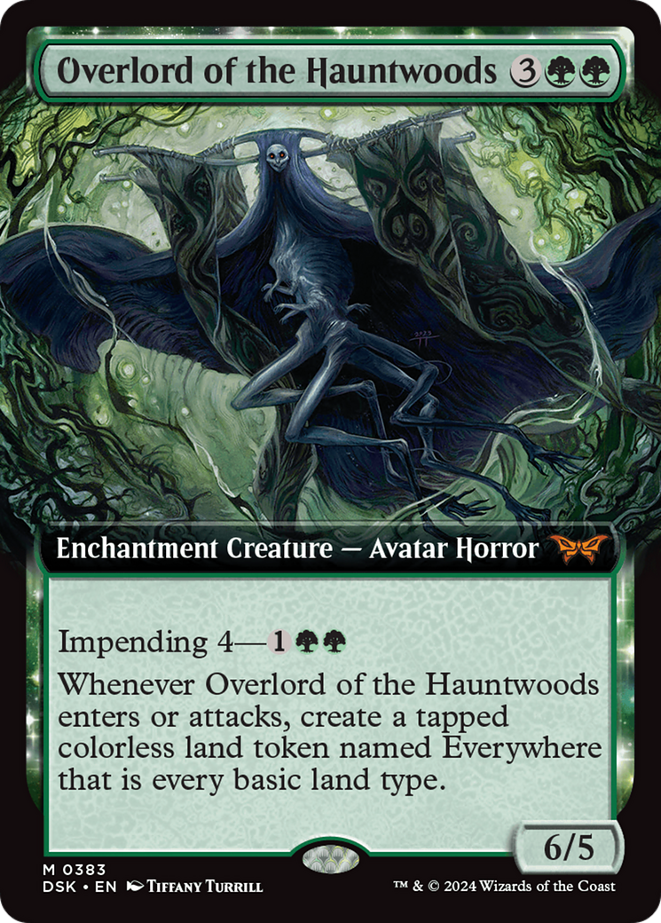 Overlord of the Hauntwoods (Extended Art) - Duskmourn: House of Horror (DSK)