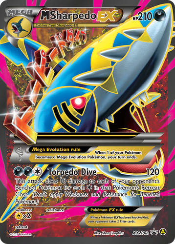 M Sharpedo EX - XY200a - Alternate Art Promos (PR)