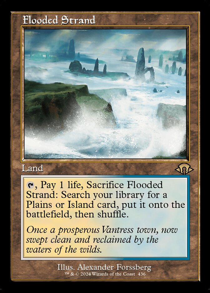 Flooded Strand (Retro Frame Foil) - Modern Horizons 3 (MH3)