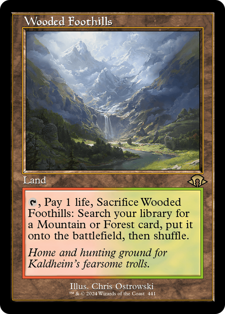 Wooded Foothills (Retro Frame) (Foil) - Modern Horizons 3 (MH3)