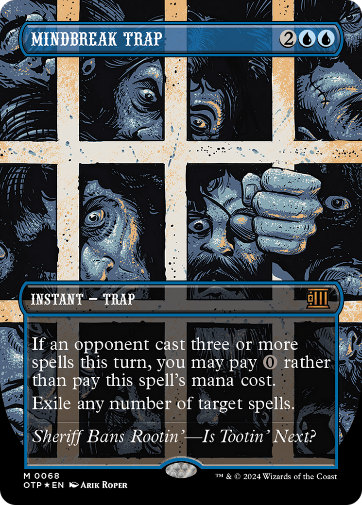 Mindbreak Trap (Textured Foil) - Outlaws of Thunder Junction: Breaking News