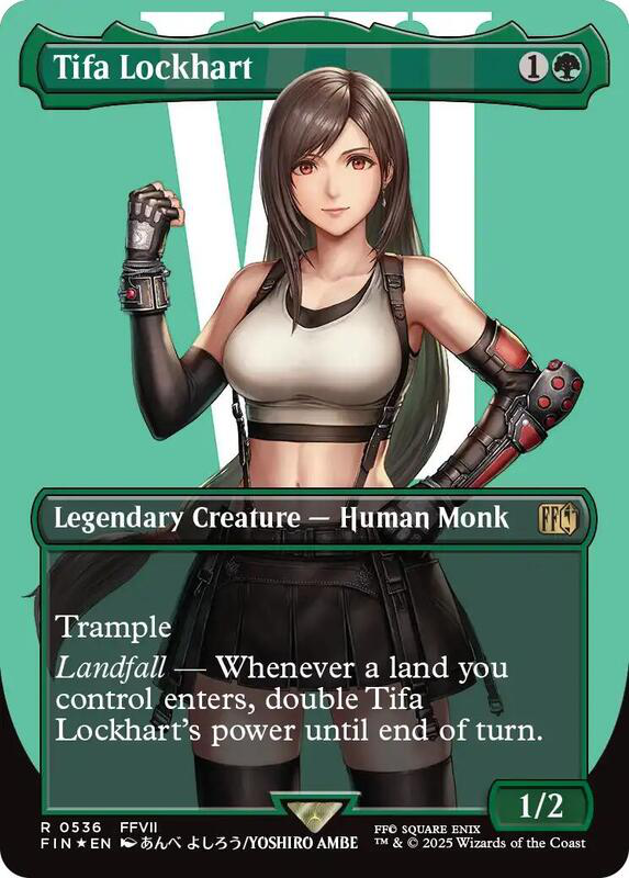 Tifa Lockhart (Borderless) (Surge Foil) - Final Fantasy (FIN)