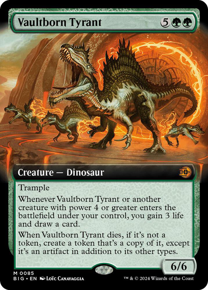 Vaultborn Tyrant (Extended Art) - Outlaws of Thunder Junction: The Big Score (BIG)