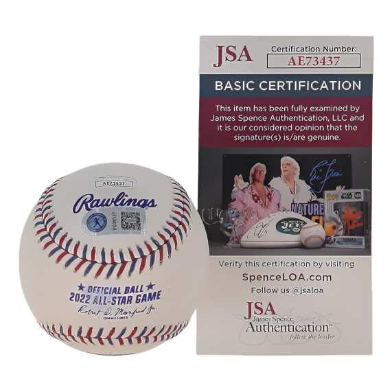 Vladimir Guerrero Jr. Autographed Signed 2022 All-Star Game Logo Baseball Inscribed "2nd ASG" (JSA & Guerrero Jr.) with Case