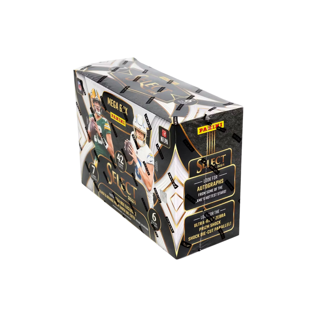 2024 Panini Select Football Mega Box (Black & Orange Prizm)