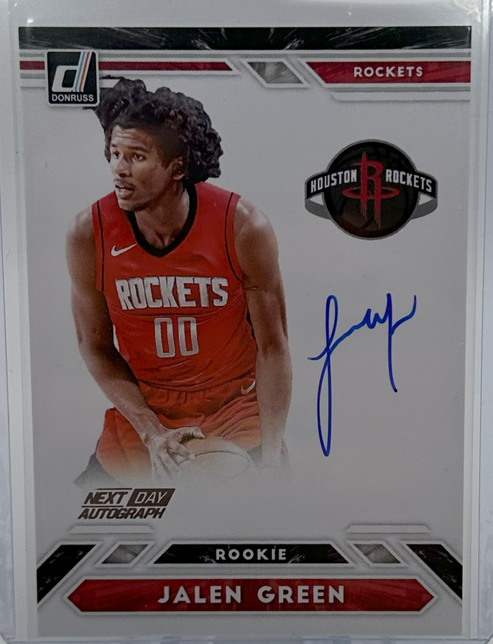 2021-22 Panini Donruss Basketball - Jalen Green ND-JGR - Next Day Autograph