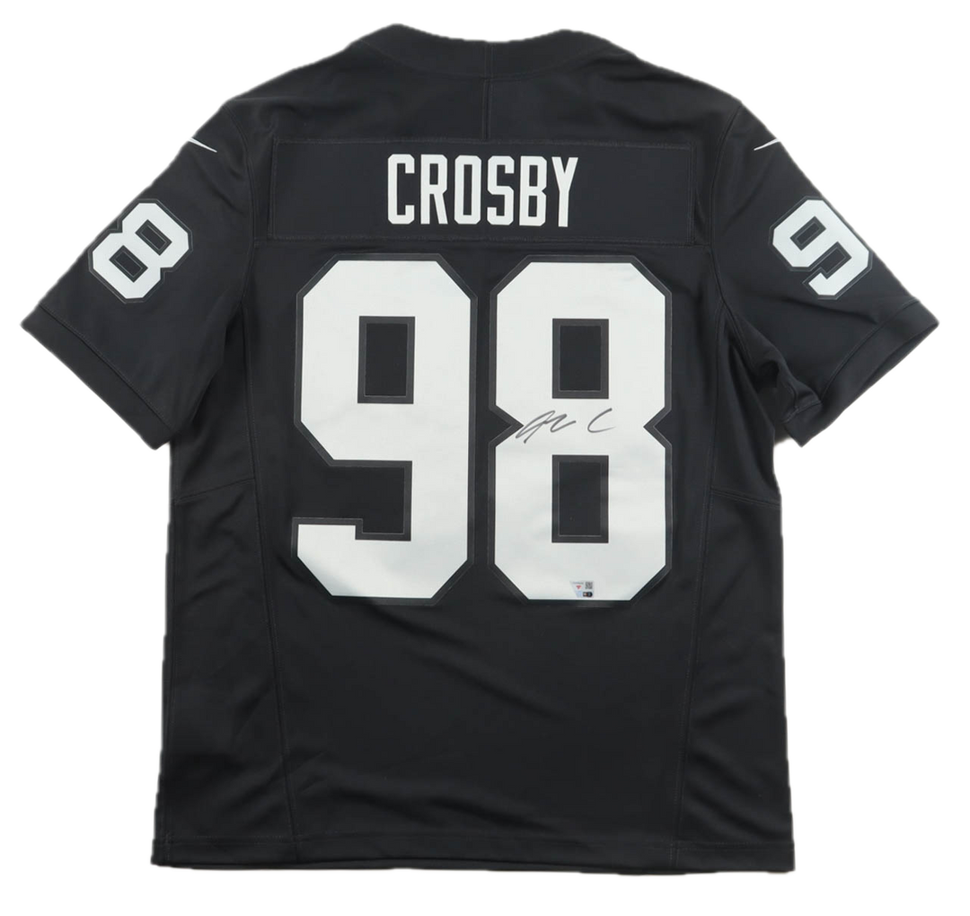 Max Crosby Autographed Signed Nike Authentic Raiders Jersey -  Fanatic COA