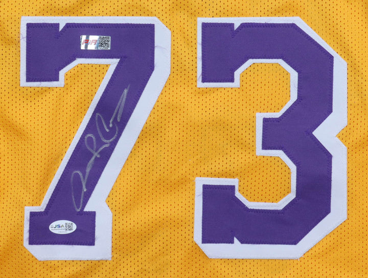 Dennis Rodman (HOF) Signed Autographed Lakers Custom Jersey (JSA COA)