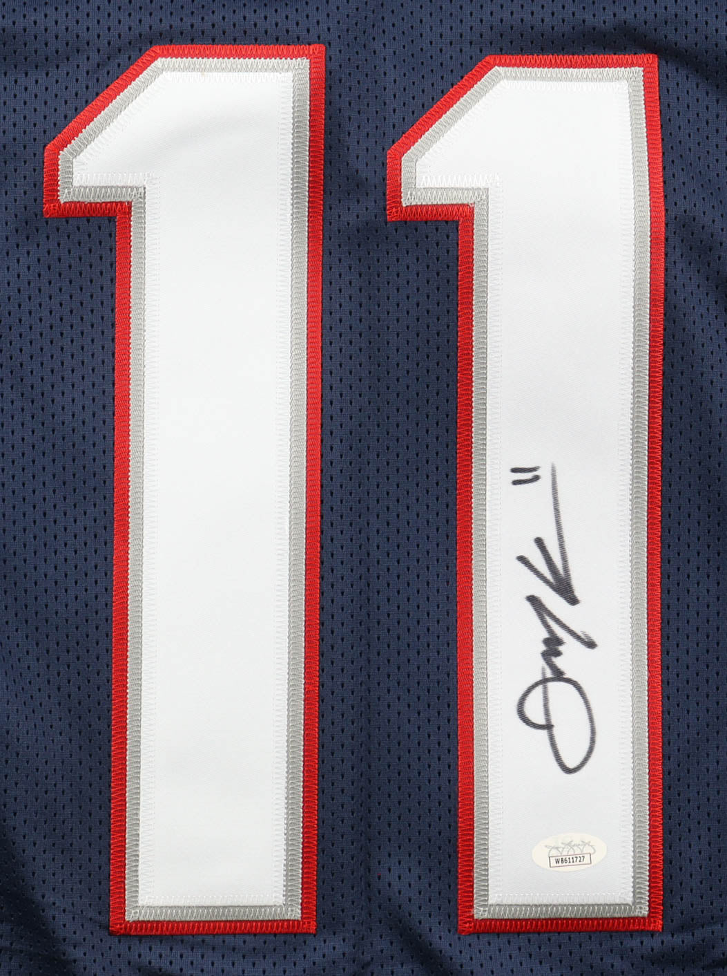 Julian Edelman Autographed Signed Football Jersey (JSA)