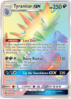 Tyranitar GX (Secret) - SM - Lost Thunder (SM8)