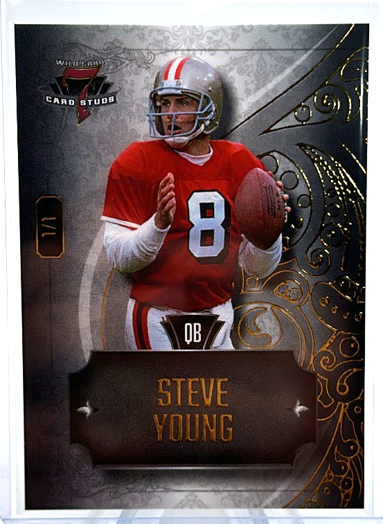 2023 Wild Card 7 Card Studs - Steve Young 7CSR-54 - 1/1