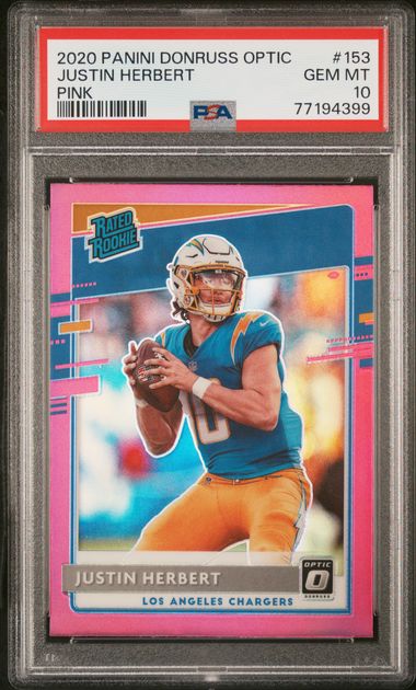 2023 Panini Donruss Optic - Justin Herbert - Pink PSA 10