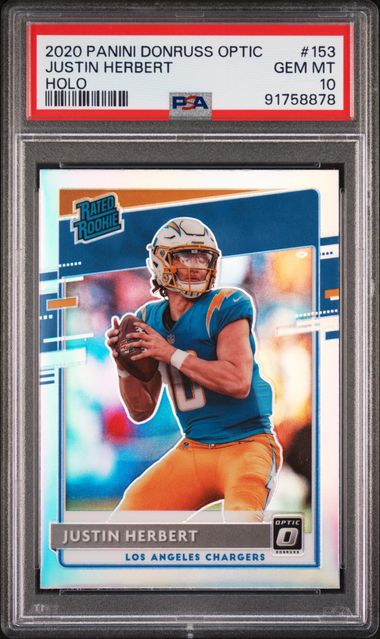 2020 Panini Donruss Optic - Justin Herbert - Holo PSA 10