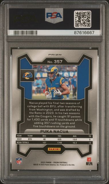 2023 Panini Prizm - Puka Nacka - Silver Prim PSA 10