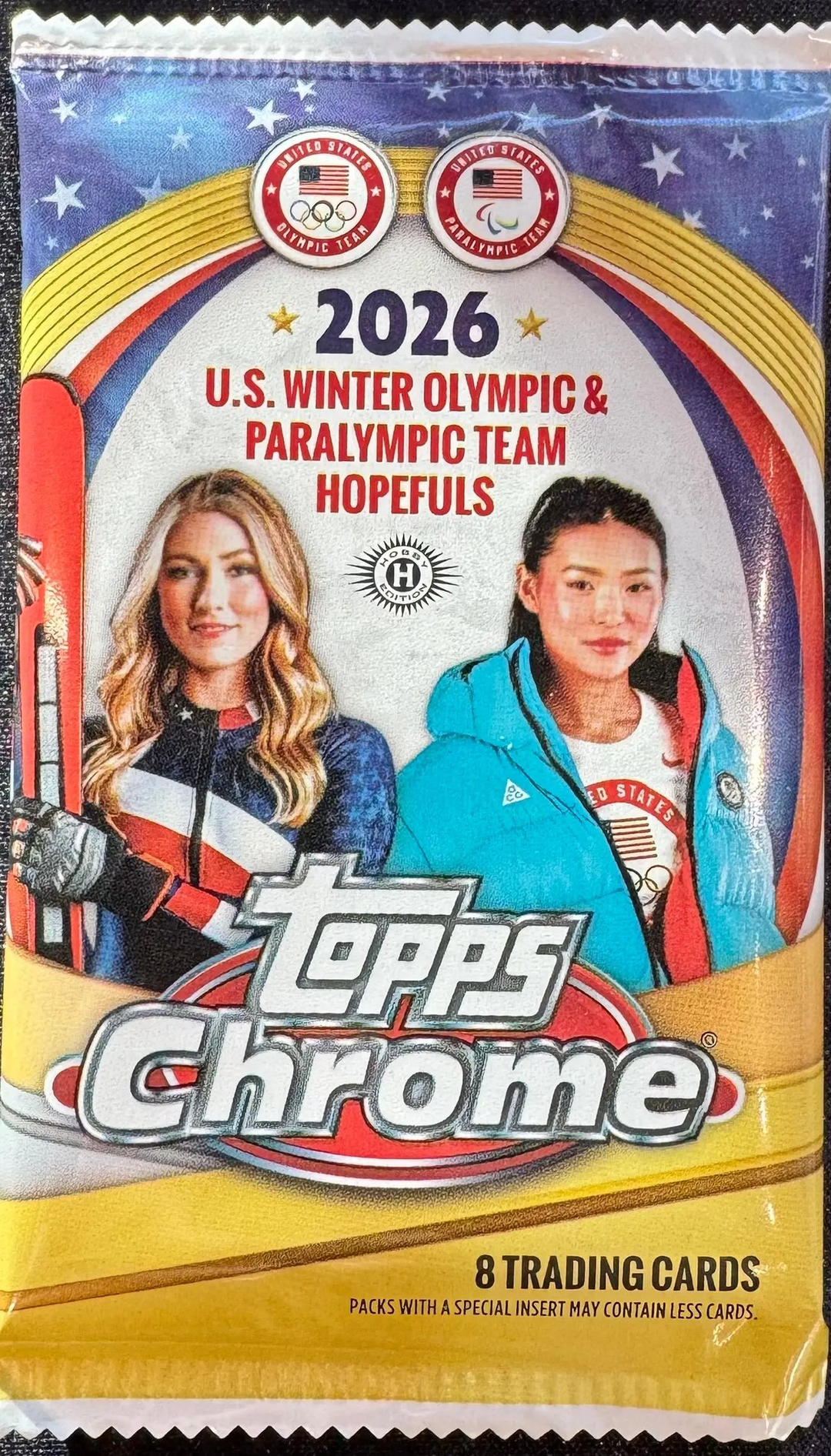 2026 Topps Chrome U.S. Winter Olympics & Paralympic Team Hopefuls Hobby Pack