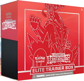 Battle Styles Elite Trainer Box [Single Strike Urshifu] (Red) - SWSH05 (SMALL TEAR ON FRONT)