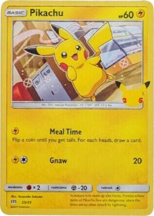 Pikachu - 25/25 - McDonald's 25th Anniversary Promos (M21)