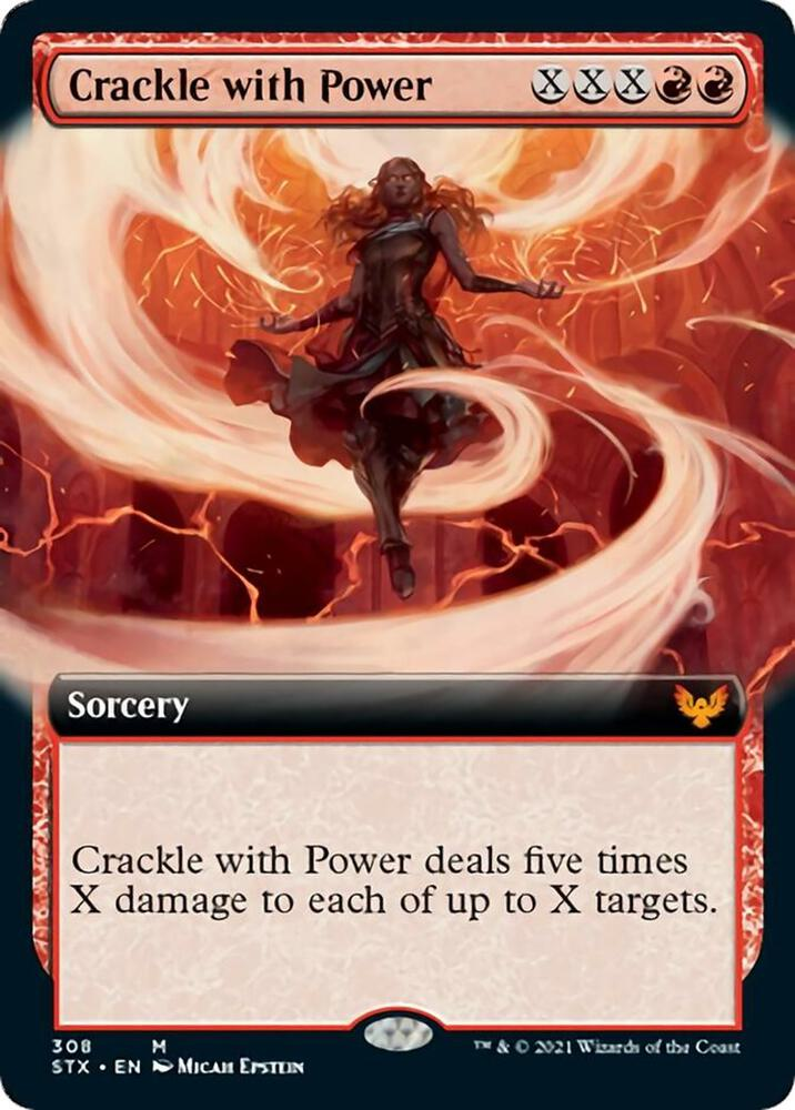 Crackle with Power (Extended Art) - Strixhaven: School of Mages (STX)