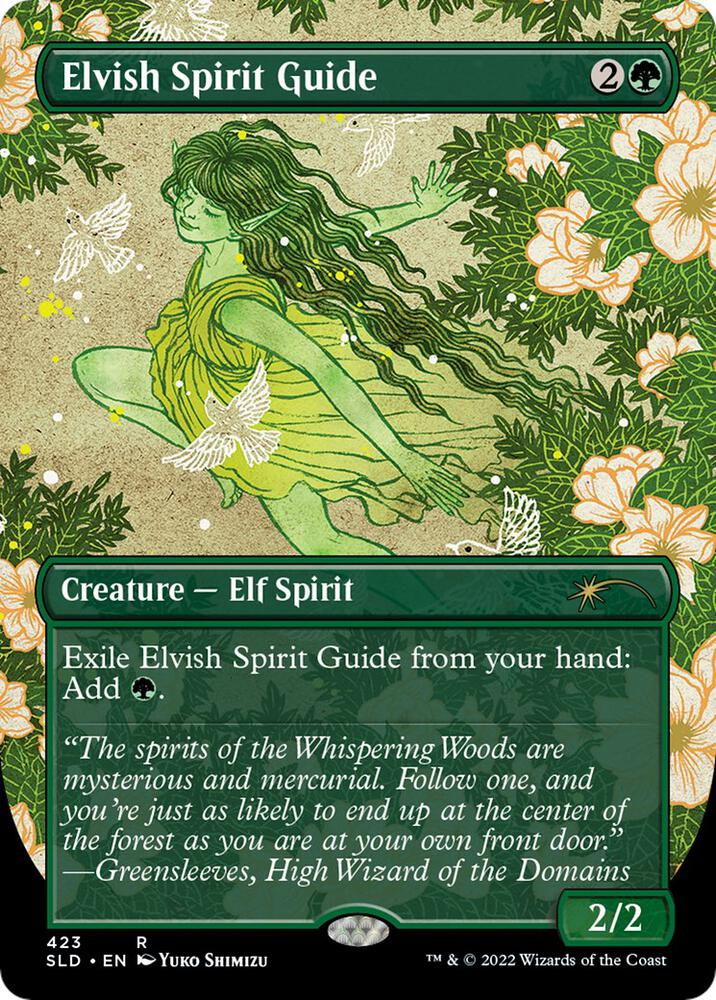 Elvish Spirit Guide (Borderless) - Secret Lair Drop Series (SLD)