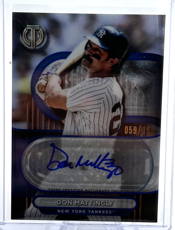 2024 Topps Tribute - Don Mattingly TA-DM - Blue Auto /150