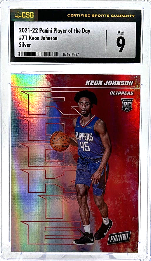 2021-22 Panini Player of the Day - Keon Johnson 71 - Silver - CSG CGC 9