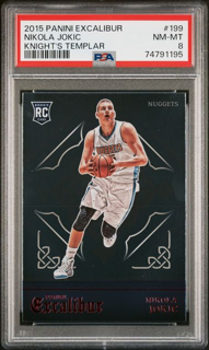 2015 Panini Excalibur - Nikola Jokic 199 - Knight's Templar - PSA 8