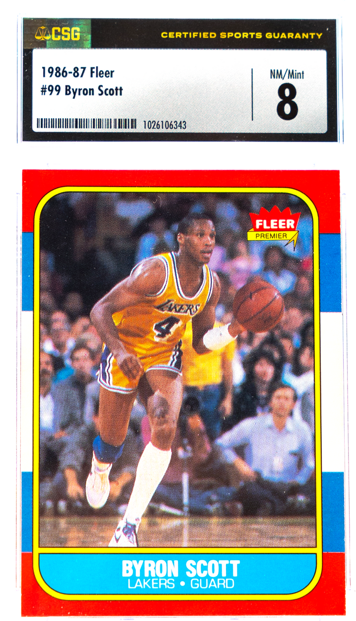 1986- 87 Fleer - Byron Scott 99 - CSG CGC 8