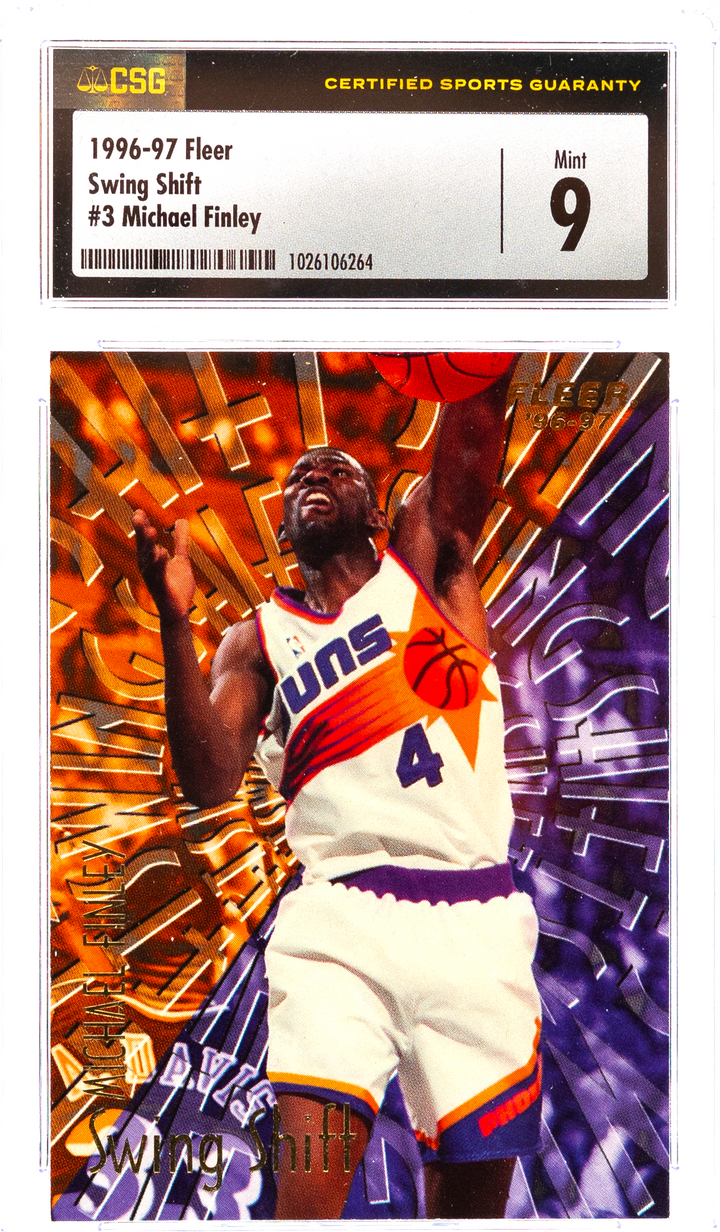 1996-97 Fleer - Michael Finley 3 - Swing Shift - CSG CGC 9