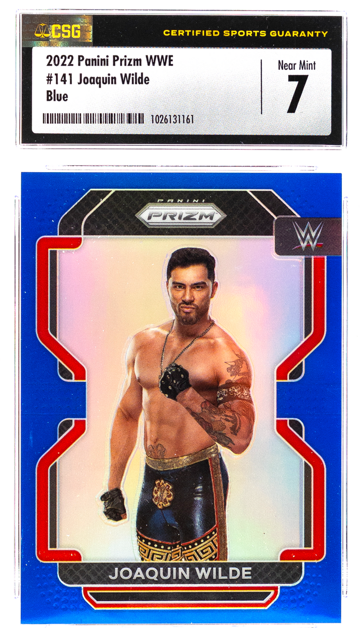 2022 Panini Prizm WWE - Joaquin Wilde 141 - Blue /199  - CSG CGC 7