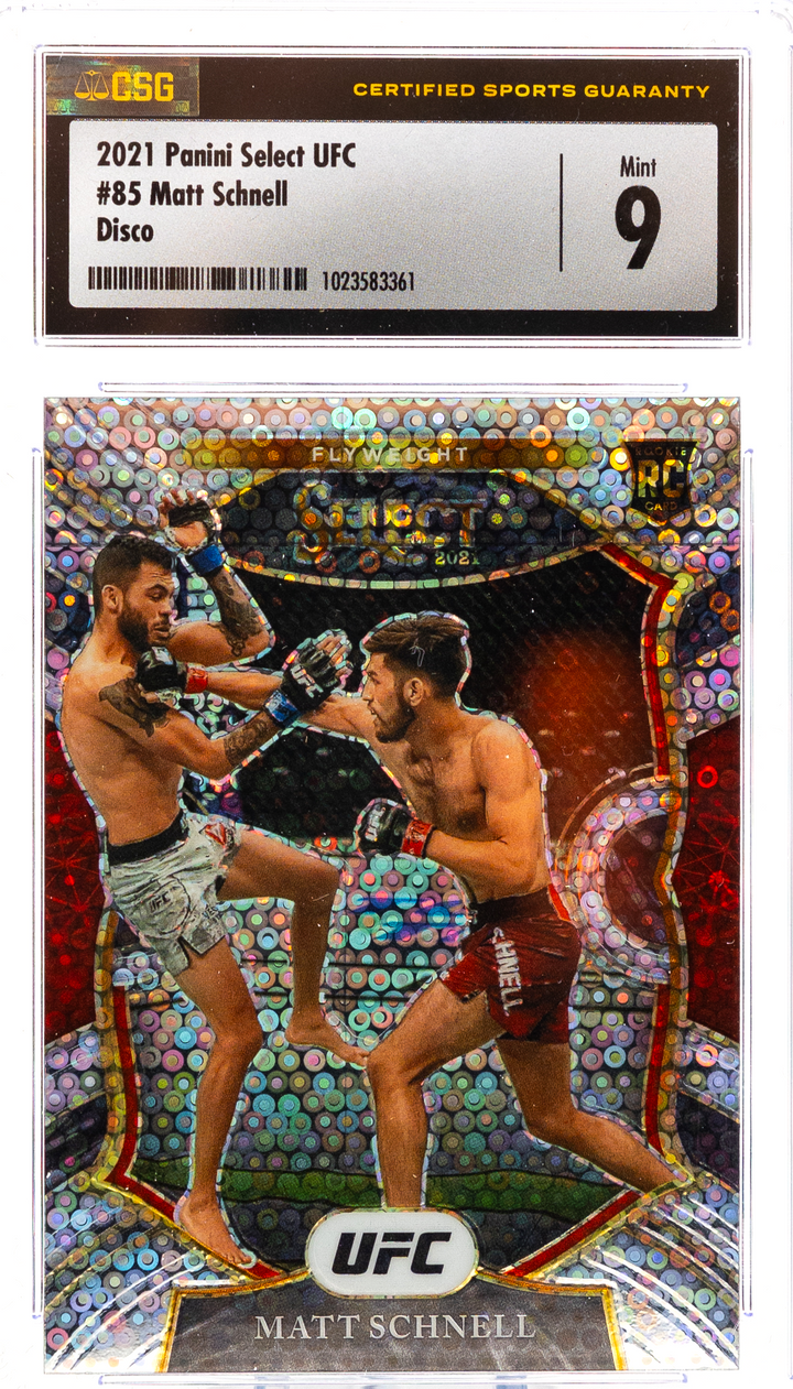 2021 Panini Select UFC - Matt Schnell 85 - Disco - CSG CGC 9